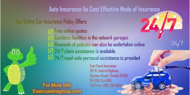 Auto Insurance As Cost Effective Mode of Insurance
